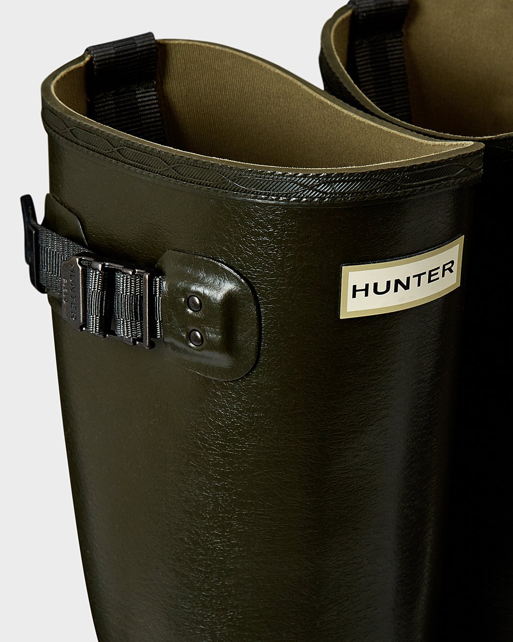 Galochas Altas Hunter Feminina Verde Escuro Oliva - Balmoral Poly-Lined - 81PFADNQT